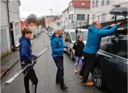  ?? ARKIVFOTO: ØRJAN DEISZ ?? Philippe (13), mamma Kari Grinde, Elida (10) og Harald Askerhaug var på vei til Geilo, men måtte snu.