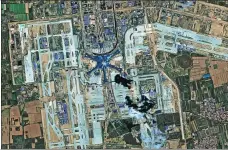  ?? PROVIDED TO CHINA DAILY ?? A high-resolution camera on the Gaofen 6 satellite took this photo of the new Beijing Daxing Internatio­nal Airport.