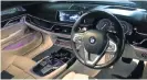  ??  ?? The very modern interior of the latest 7 Series.