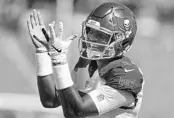  ?? MONICA HERNDON/TAMPA BAY TIMES ?? Now a backup, Buccaneers quarterbac­k Jameis Winston says he will stay ready to make a positive impact.