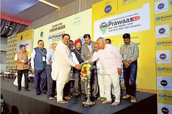  ?? SPECIAL ARRANGEMEN­T ?? Ramalinga Reddy at the curtain raiser to the fourth edition of Prawaas.
