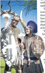  ??  ?? Chief Zweli and and his wife Sihle in ‘Isibaya’.
