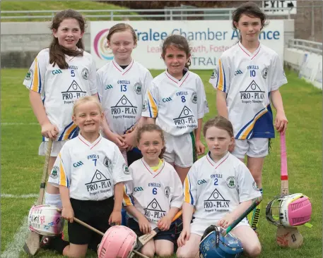  ??  ?? Tralee under-8s girls who played a camogie game at Austin Stack Park,Tralee on Saturday