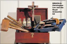  ?? Picture: BEN LACK ?? DRACULA: Christophe­r Lee and the Royal Armouries kit