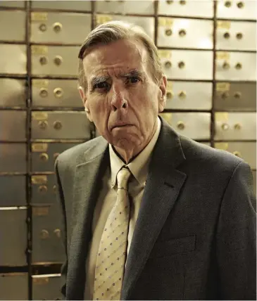  ??  ?? Above, Timothy Spall stars in fact-based jewellery-heist drama Hatton Garden; inset, John Noakes