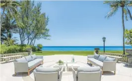  ?? BY MIKE RUIZ / COURTESY ?? One of the largest oceanfront single-family properties in Miami-Dade County includes a 32,021-square-foot home with nine bedrooms, 11 full baths, five half baths, a wine cellar, a home theater, a bowling alley, a spa and a gym. SERHANT./