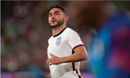  ?? ?? Cristian Roldan is one of the few Latino players in the US squad for Qatar 2022. Photograph: John Todd/ISI Photos/Getty Images