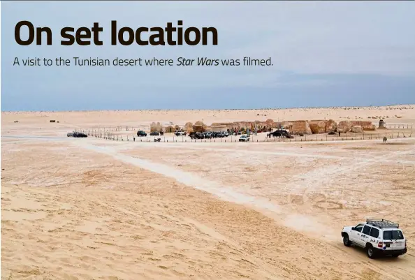  ?? — Photos: CAIN BURDEAU/AP ?? The abandoned Star Wars film location in Tunisia is fast becoming a popular tourist site.