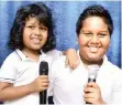  ?? SUPPLIED ?? BROTHERS Vihan and Vashir Kemraj recently released their debut CD of a compilatio­n of devotions. |