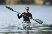  ?? ?? Dame Lisa Carrington training ahead of the announceme­nt of the New Zealand women’s canoe sprint team for the Paris Olympics.