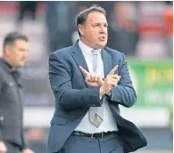  ?? ?? Ross County boss Malky Mackay was an angry man