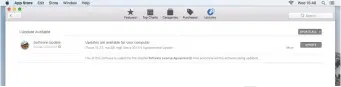  ??  ?? When you click the Mac App Store’s Updates tab, it can take a while for available updates to appear. If you have multiple Macs on which to install a macOS update, download from support.apple.com instead.