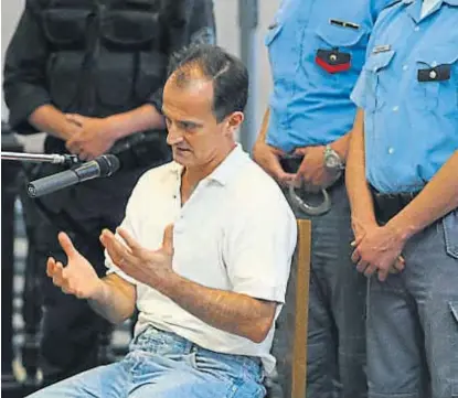  ?? (LA VOZ) ?? Condenado por el motín. Serravalle fue uno de los 60 presos sentenciad­os por la revuelta carcelaria.