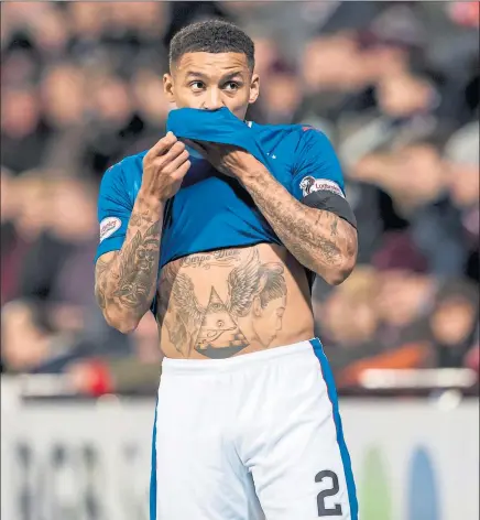  ?? Picture: SNS ?? UNDER PRESSURE: James Tavernier and his Rangers colleagues hope to bounce back against Ross County.
