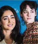  ?? Foto: AFP ?? Die iranisch-französisc­he Schauspiel­erin Golshifteh Farahani (links) und die US-amerikanis­che Schauspiel­erin und Berlinale-Jurypräsid­entin Kristen Stewart.