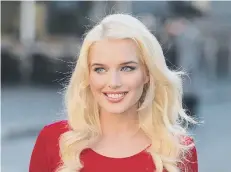  ??  ?? Helen Flanagan sporting a blonde look.