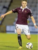  ??  ?? Starlets Angus Beith joined the Binos on loan from Hearts recently, and new boss Dave Mackay hopes for more signings