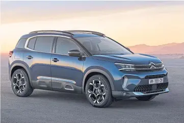  ?? ?? SMOOTH RIDE: The new C5 Aircross boasts Citroen’s Progressiv­e Hydraulic Cushions.