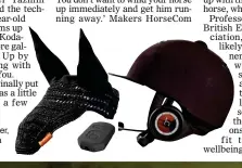  ??  ?? TRACKING UP: The bonnet, Bluetooth receiver, and headset clipped to a helmet, all priced £799