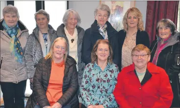  ?? (Pic: John Ahern) ?? Ballindang­an ladies who were in The Firgrove Hotel, Mitchelsto­wn on Monday for a fundraisin­g breakfast in aid of Ukraine relief. Seated, l-r: Helen Howard, Margaret Fogarty and Bridie O’Connell; Back, l-r: Patricia Houlihan, Mary Quane, Kal O’Connor, Nell Coughlan, Margaret Coughlan and Julie O’Callaghan.