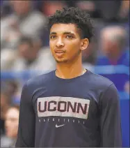  ?? Jessica Hill / Associated Press ?? UConn freshman James Bouknight has been suspended for three games.