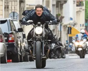  ??  ?? Mission: Impossible films have always relied on large set pieces. — Handout