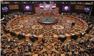  ?? - AFP ?? SUMMIT: A general view shows the Arab League summit in the Jordanian Dead Sea resort of Sweimeh on Wednesday.