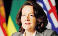  ?? The Canadian Press/Files ?? Premier Alison Redford says a new $46-million cancer centre in Red Deer will save central Albertans from having to travel to Edmonton or Calgary for treatment.