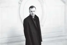  ??  ?? In this file photo taken on Jan 23, 2017 Stylist Kris Van Assche poses before the Christian Dior 2017 spring/summer Haute Couture collection. Designer Kris Van Assche said on Mar 19 that he was leaving Dior Homme after 11 years at the head of the...