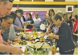  ?? BY PHYLL SMITH ?? Rappahanno­ck Clergy Associatio­n hosted the Teacher Appreciati­on Lunch at the Elementary School cafeteria last Friday