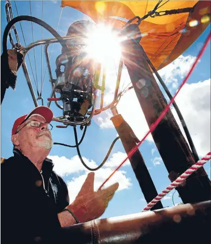  ??  ?? Deflated: Lift Off Levin founder Denis Hall has backed the hot air balloon festival for 10 years, but says without backers it may run out of hot air.