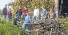  ?? FOTO: BUND ?? Der Stein- und Holzhaufen dient Amphibien als Behausung.