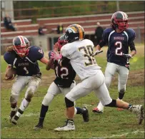  ?? File photo by Ernest A. Brown ?? The Central Falls football team will play all of its games on the road this season after the city deemed Macomber Field’s soil contaminat­ed. The team is practicing at Higginson Avenue.