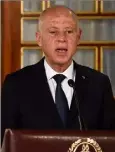  ?? (Photo AFP) ?? Kais Saied, le président tunisien, a désormais la difficile tâche de désigner un nouveau Premier ministre.