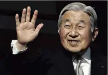 ?? Toshifumi Kitamura-2.jan.17/AFP ?? O imperador Akihito do Japão indicou desejo de renunciar
