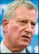  ??  ?? bill de blasio Maire de New York