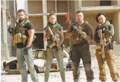  ??  ?? Strength in numbers ... Alin joins (from far left) MacPherson, McKee, and Brown on season six of Strike Back.