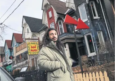  ?? RENÉ JOHNSTON TORONTO STAR ?? Shaunt Tchakmak opened his bar, the Oud & the Fuzz on Kensington Avenue during the pandemic. Because it was a new business, he couldn’t access any government benefit programs such as the wage subsidy or the loan program.