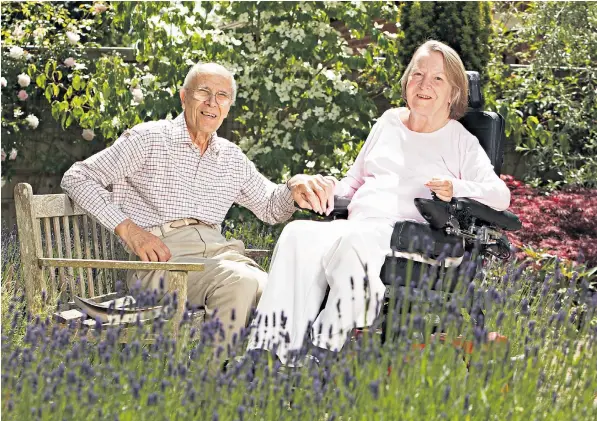  ??  ?? Lord and Lady Tebbit in 2009 when they revisited the Grand Hotel in Brighton on the 25th anniversar­y of the IRA bombing