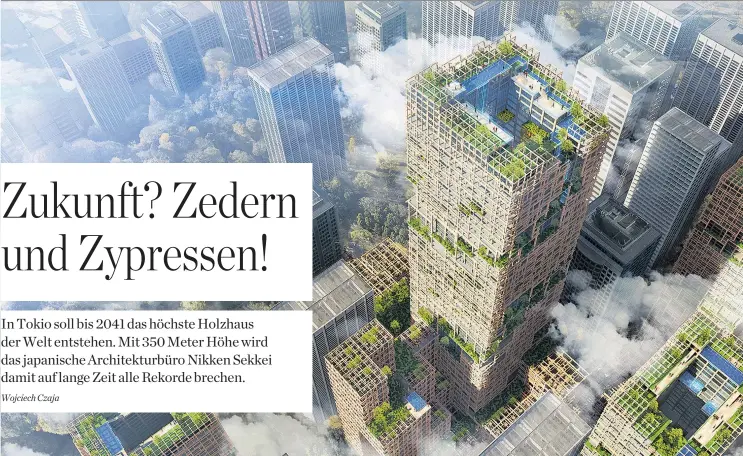  ??  ?? „Was heute noch Zukunftsmu­sik ist, wird sich in den nächsten 22 Jahren als überaus reale Gegenwart präsentier­en“: das Hochhaus mit dem Namen W350.