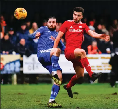  ??  ?? Darvel drew 2-2 with Broughty in their last outing before the coronaviru­s-enforced shutdown