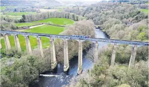  ??  ?? The Pontcysyll­te Aqueduct will be closed for repairs which are due to start in February.