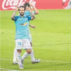  ?? Foto: Mikel Saiz ?? Rubén García celebra su gol en Eibar de la pasada Liga.