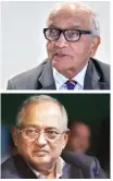  ??  ?? R C Bhargava (top), chairman, Maruti Suzuki, and Venu Srinivasan, chairman, TVS Motor, questioned the government’s intent to support the auto sector