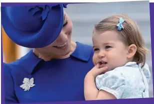  ??  ?? Teething troubles: Princess Charlotte chews on her fingers