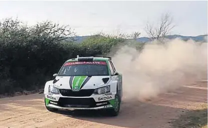  ?? (GENTILEZA REALIDAD DEPORTIVA) ?? A fondo. Kalle Rovanpera y su Skoda Fabia R5, por los caminos de las sierras cordobesas.