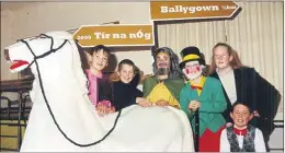  ??  ?? ‘Away to Tir na nÓg’ won the novelty act for Ballygown (Killavulle­n) at the Cork County Scór na bPáistí finals in Ovens in February 2000. The team members were Orlaith Carey and Maire Sheehan (in horse), Hugh Power, Alan Lenihan, James Bohan, Amanda O’Gorman, Catherine Coneely and Robert O’Flaherty.