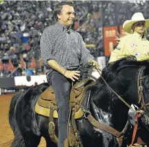  ?? RICARDO MARIOTTO ?? ‘Caipira’. Candidato foi a rodeio: ‘Eu vejo como uma cultura’