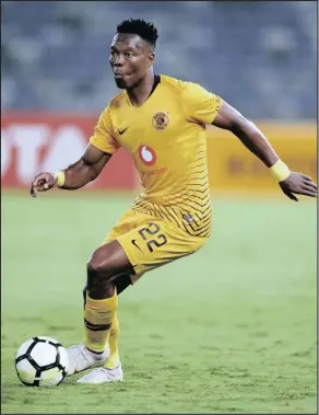  ?? Isithombe: BACKPAGEPI­X ?? UPHILANI Zulu weKaizer Chiefs ungomunye wabadlali abashayele leli qembu amagoli ngeSonto lidlala neThe Magic FC ukuze libalwe namaqembu ayisishiya­galombili azodlala kuma-quarter final eNedbank Cup