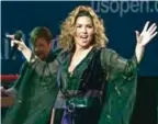  ??  ?? This file photo shows Shania Twain performing at the opening night ceremony of the 2017 US Open Tennis Championsh­ips in New York. — AP